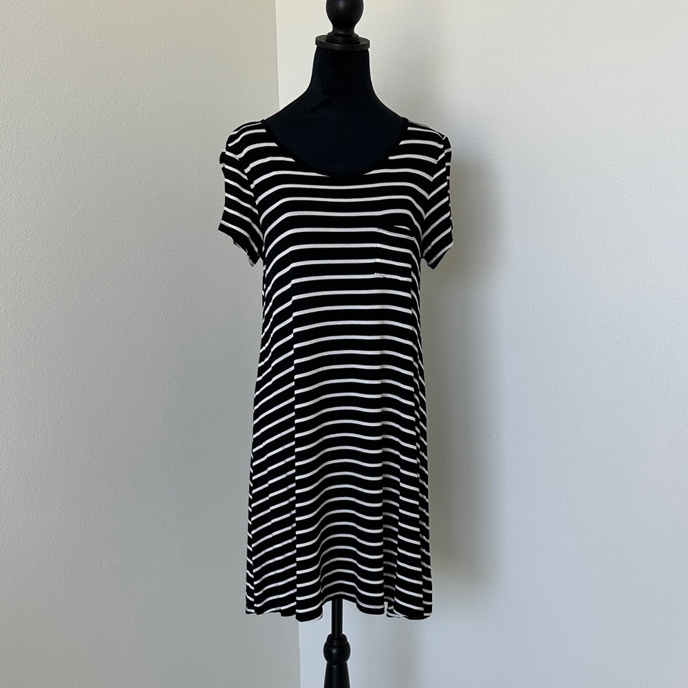 Mossimo Supply Co. Black and White Striped Dress